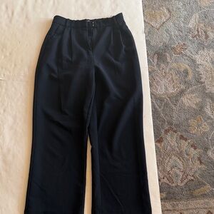 Abercrombie & Fitch Black Wide-Leg Trousers
